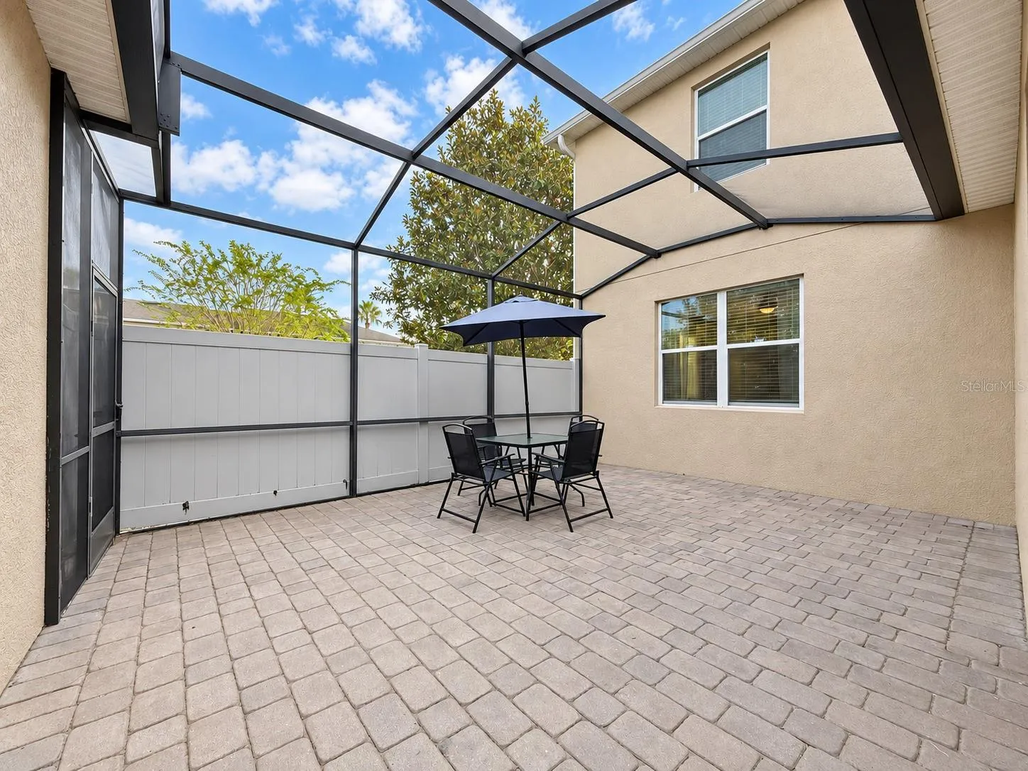 Screened lanai