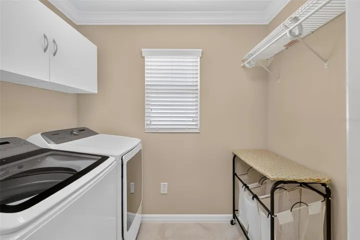 Inside laundry room