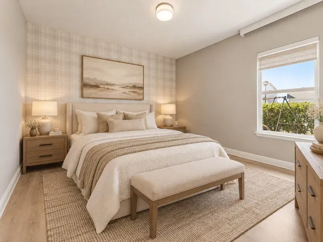 Virtually Staged! Bright third bedroom with plenty of natural light.