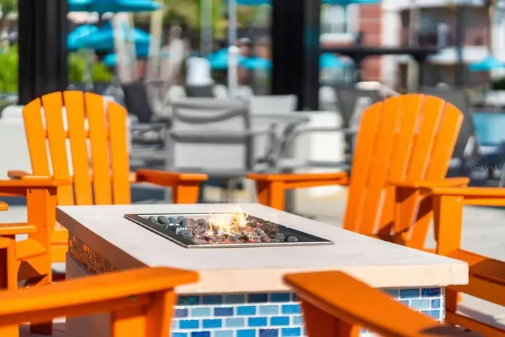 Fire Pit in Pool Area