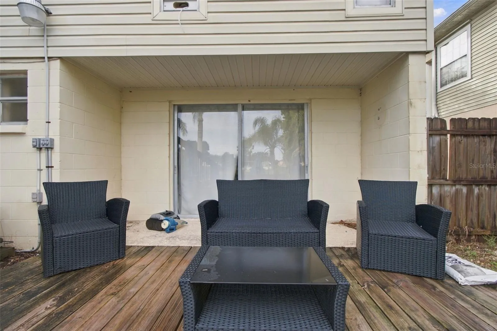 Lower patio
