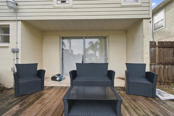 Lower patio