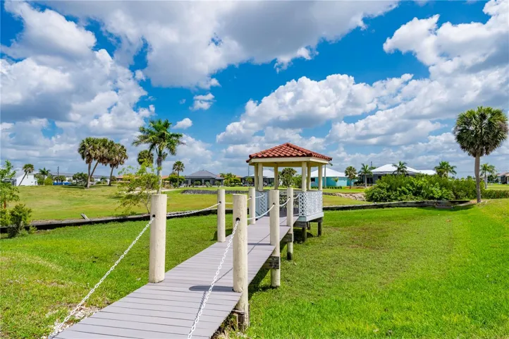 Gazebo overlooking the Golf Course