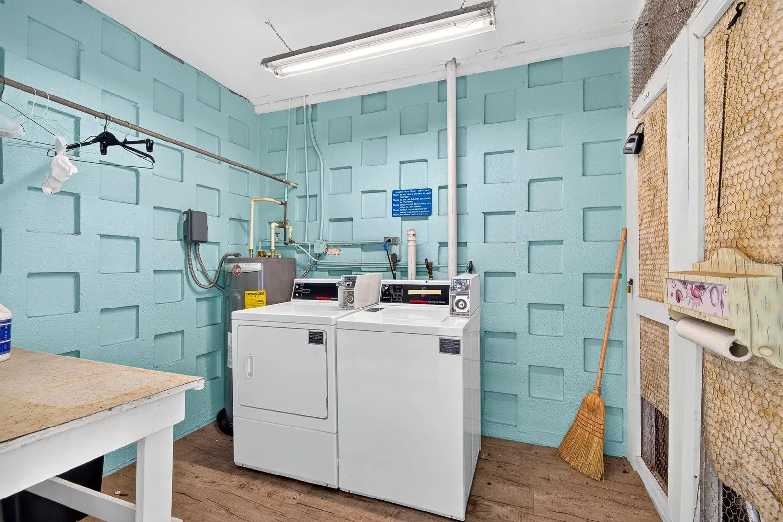 Common shared laundry area