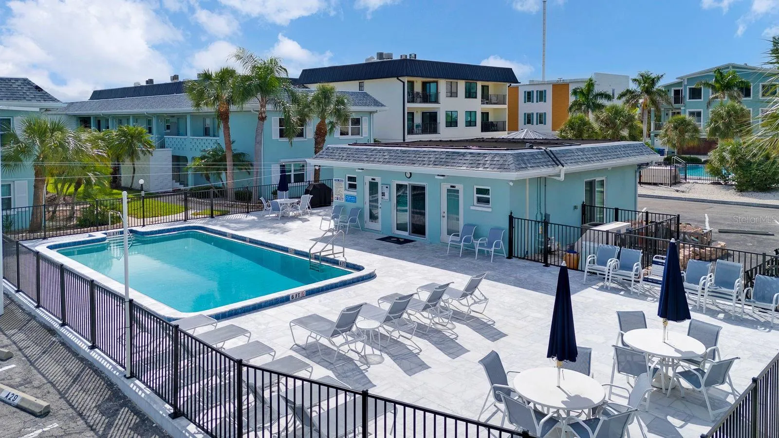 Brand new redone Pool area and deck/clubhouse