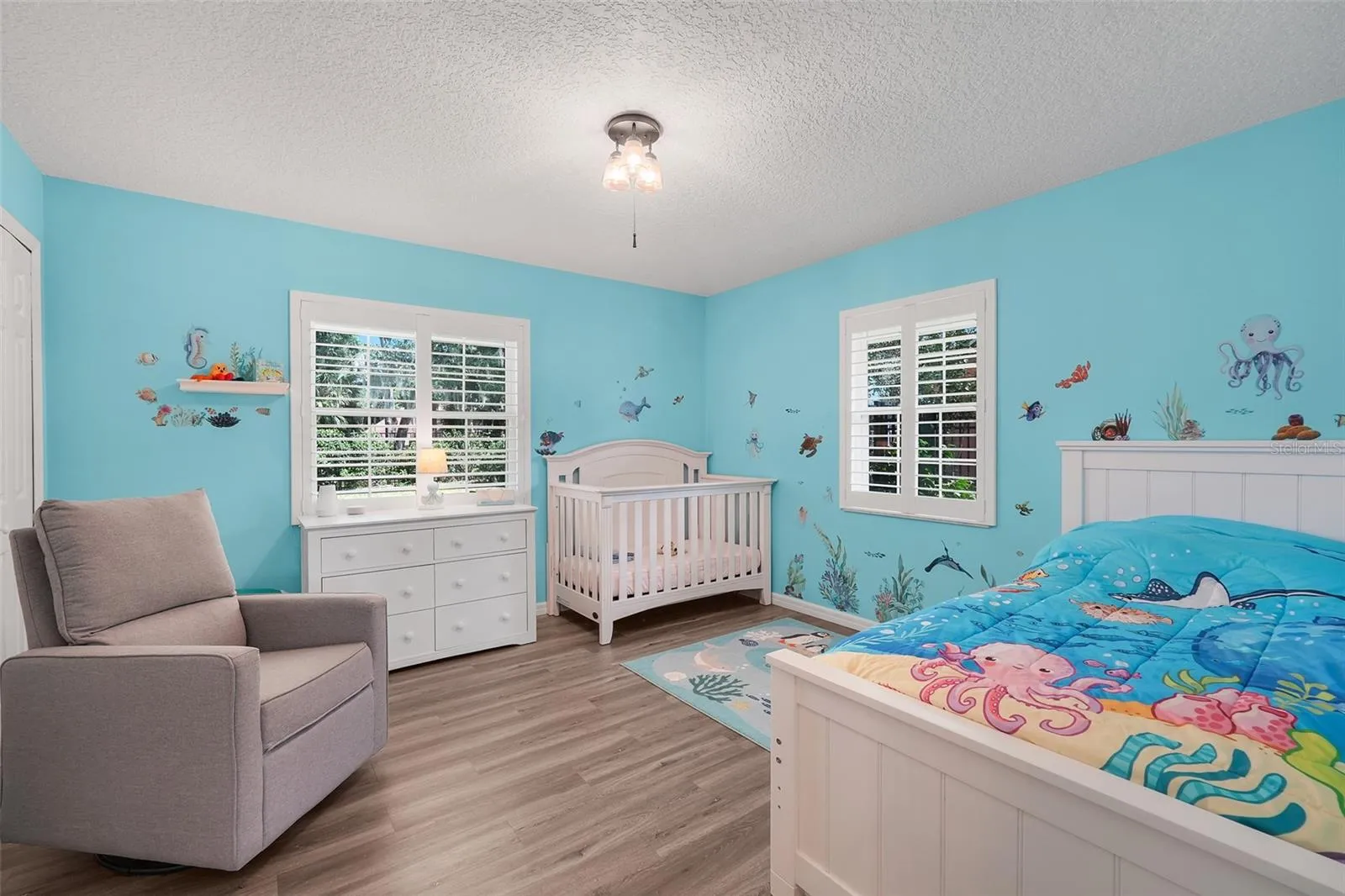 Bedroom 3 with plantation shutters