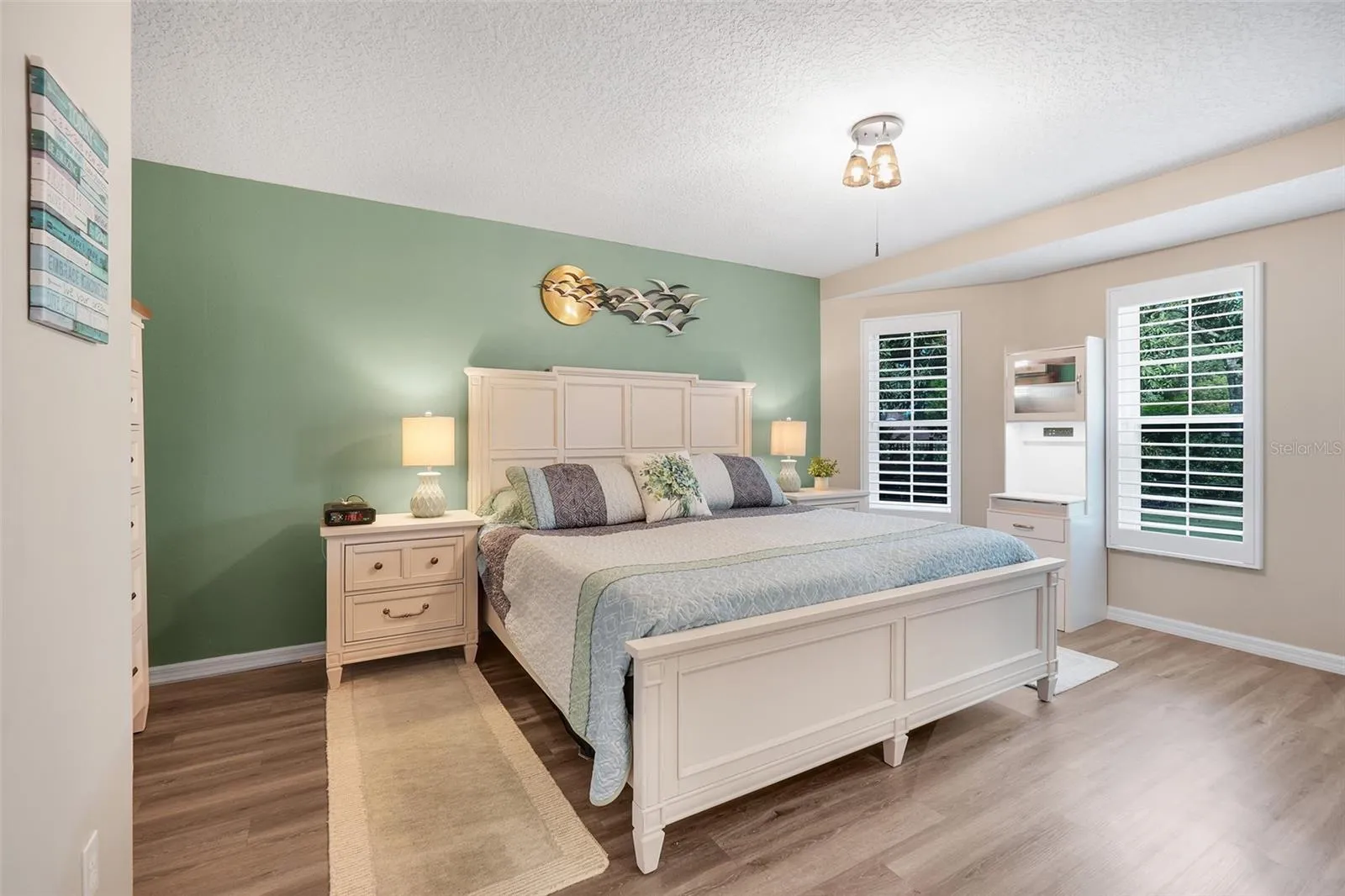 Primary Bedroom with plantation shutters