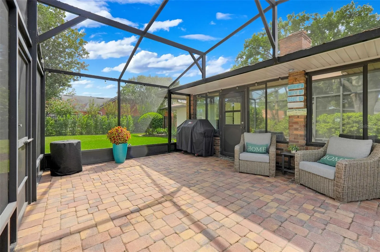 Screened patio