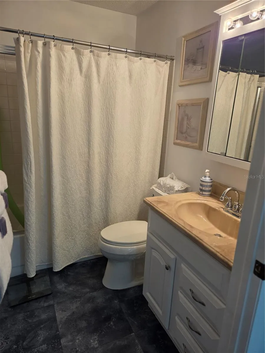 Guest bathroom with tub