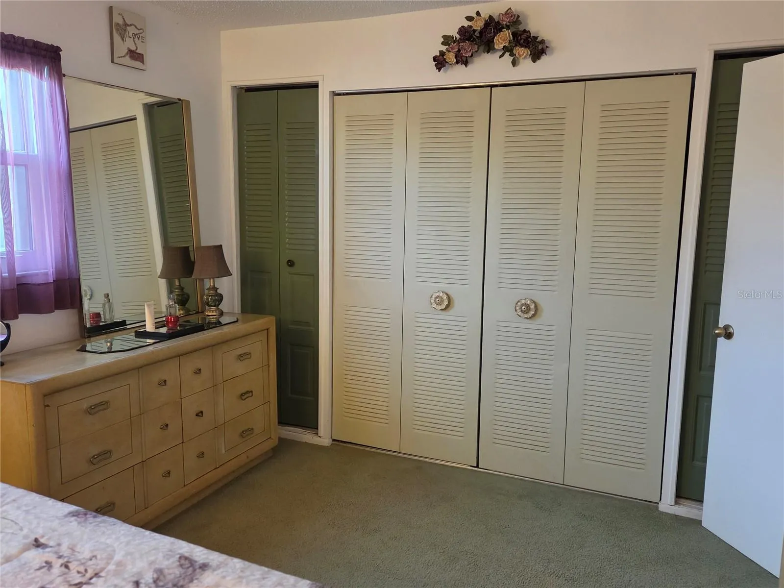 Lots of closet space in the master bedroom