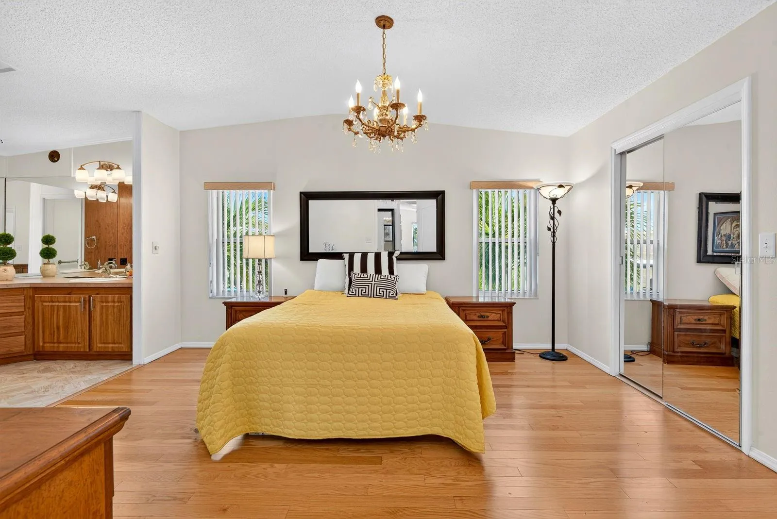 Large Master bedroom with Master bath to the side