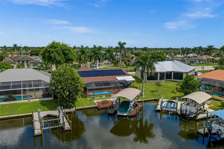 Rear aerial water view