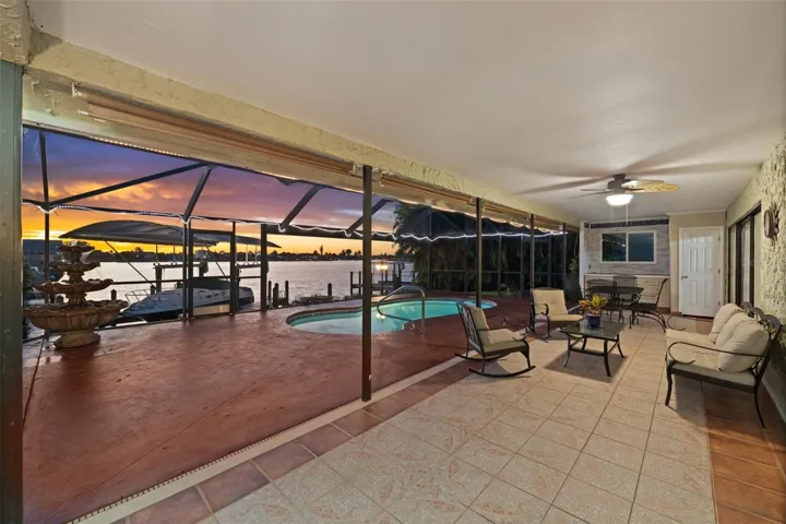 Relax on the lanai and watch the sunset