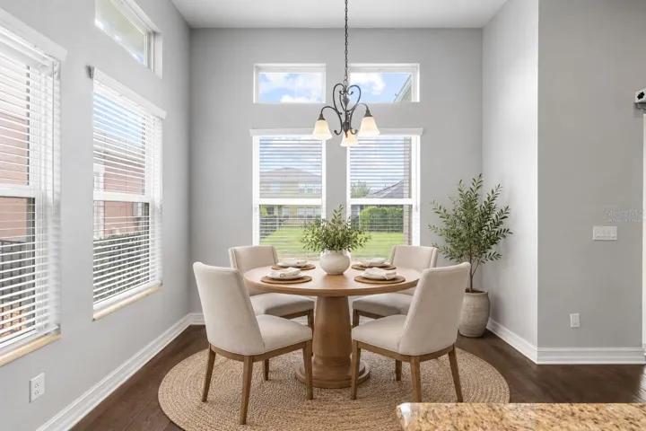 Virtually Staged Breakfast Nook