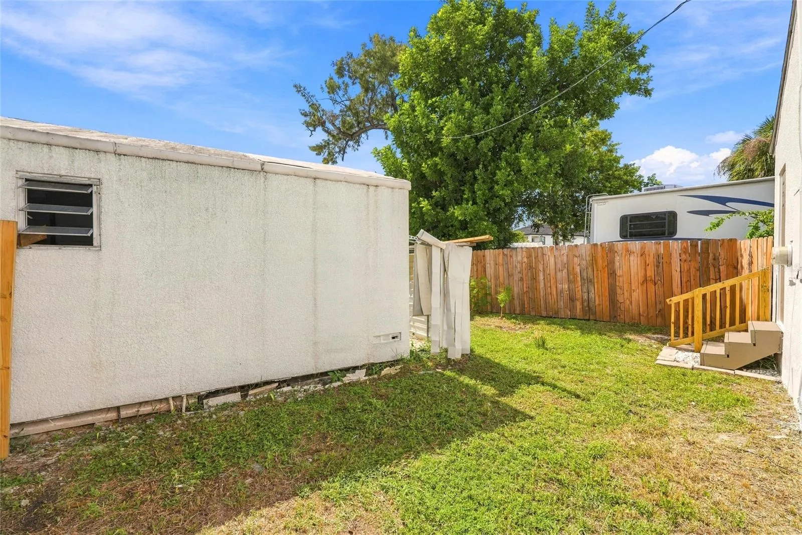 Fenced In Backyard