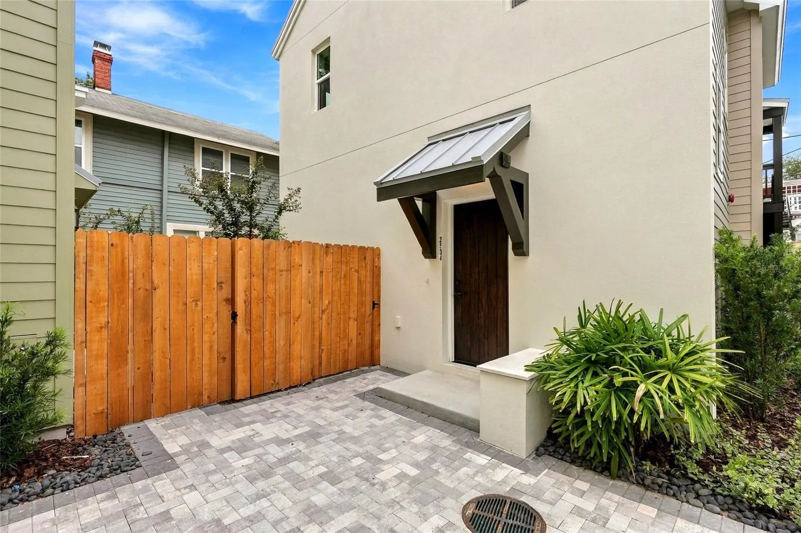 Front exterior and entrance of home