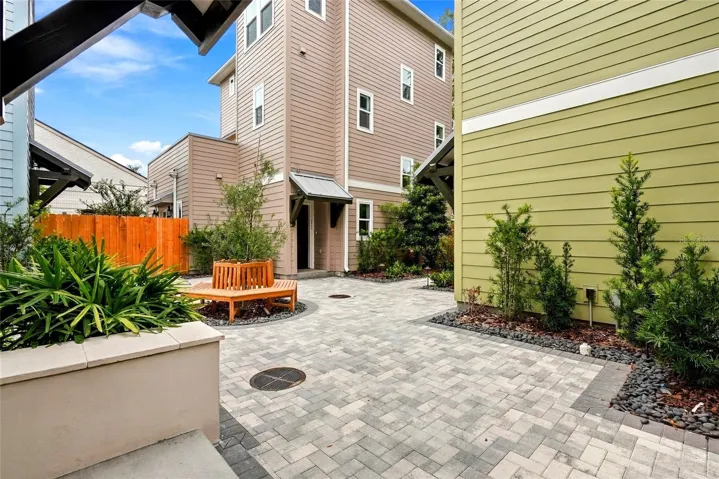 Shared Courtyard - View From Front Porch