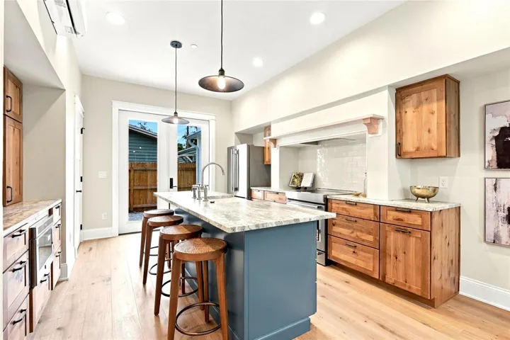 1st Floor Kitchen with Stainless steel appliances  - AI Example Furnished