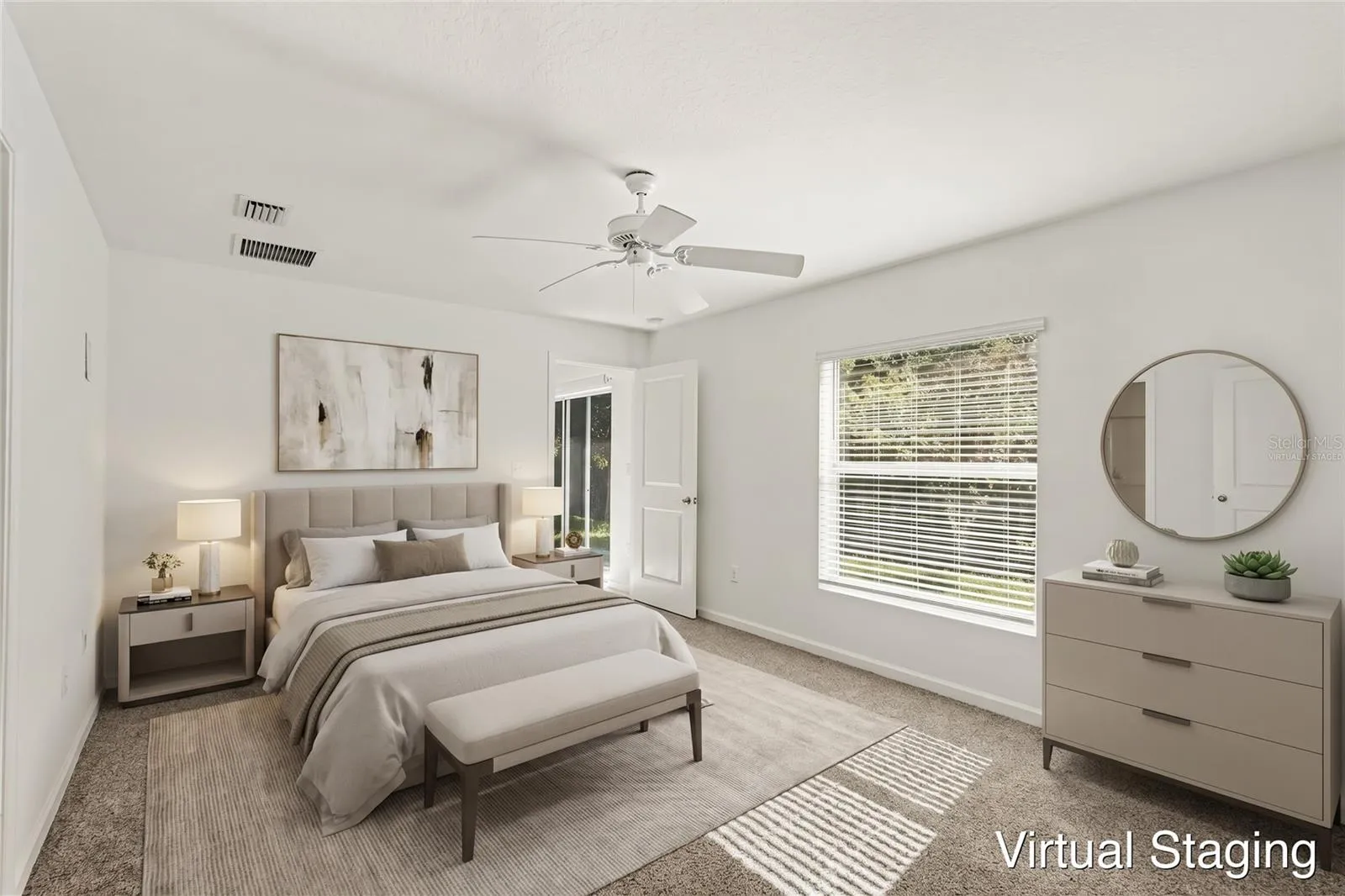 Virtually staged