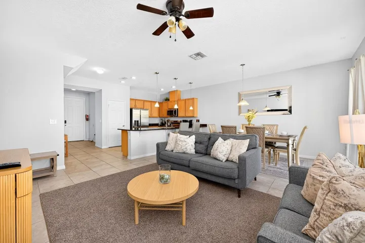 Open concept main living.