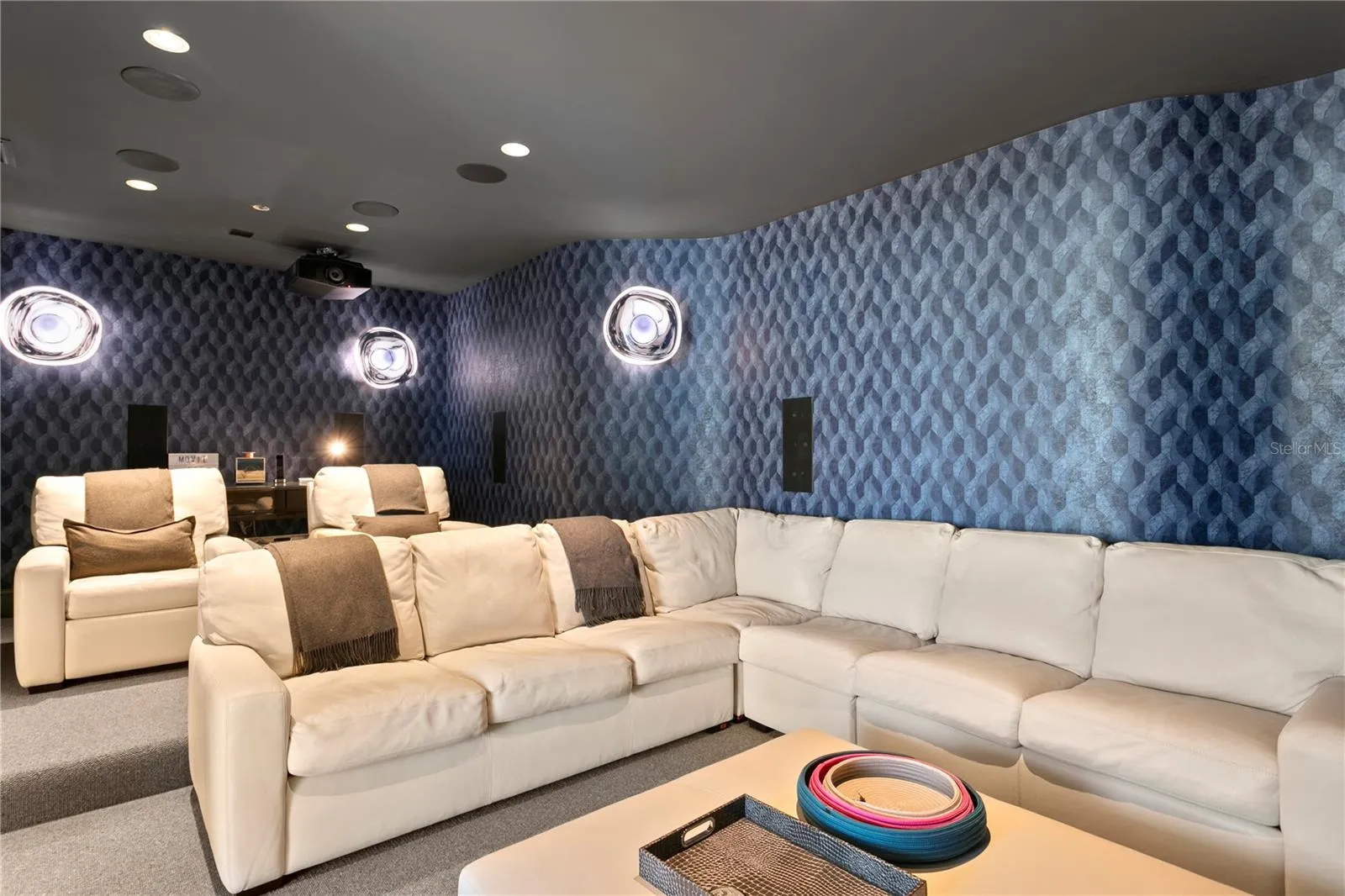 Theatre with comfortable leather seating