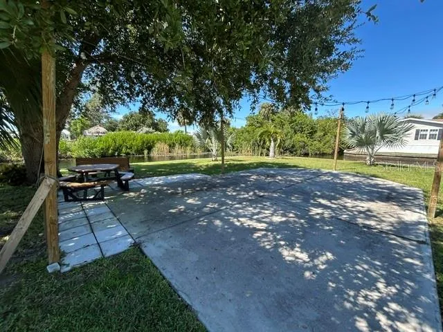 sitting area outside clubhouse