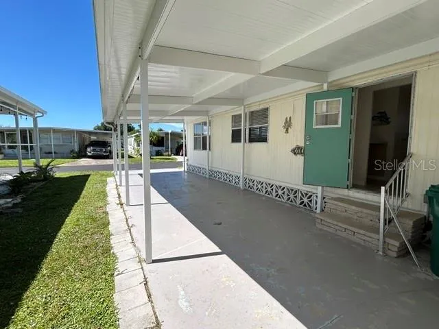 Carport and entry door