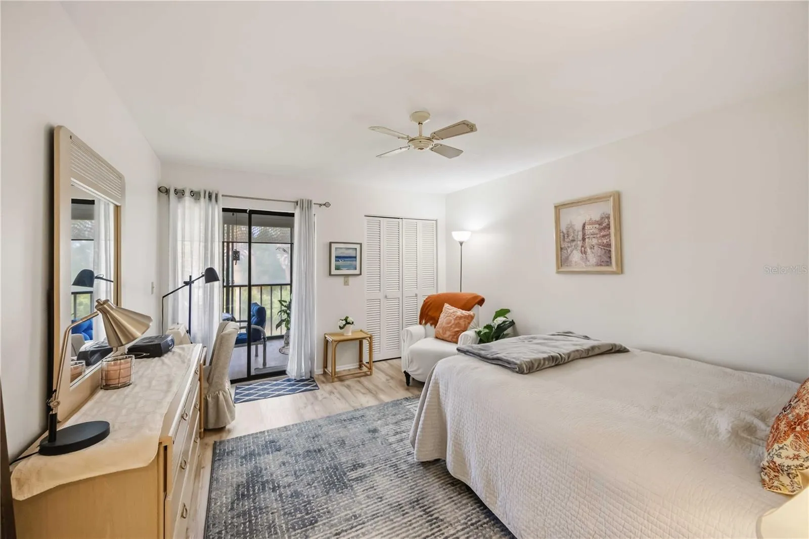 large 2nd bedroom with access to the balcony