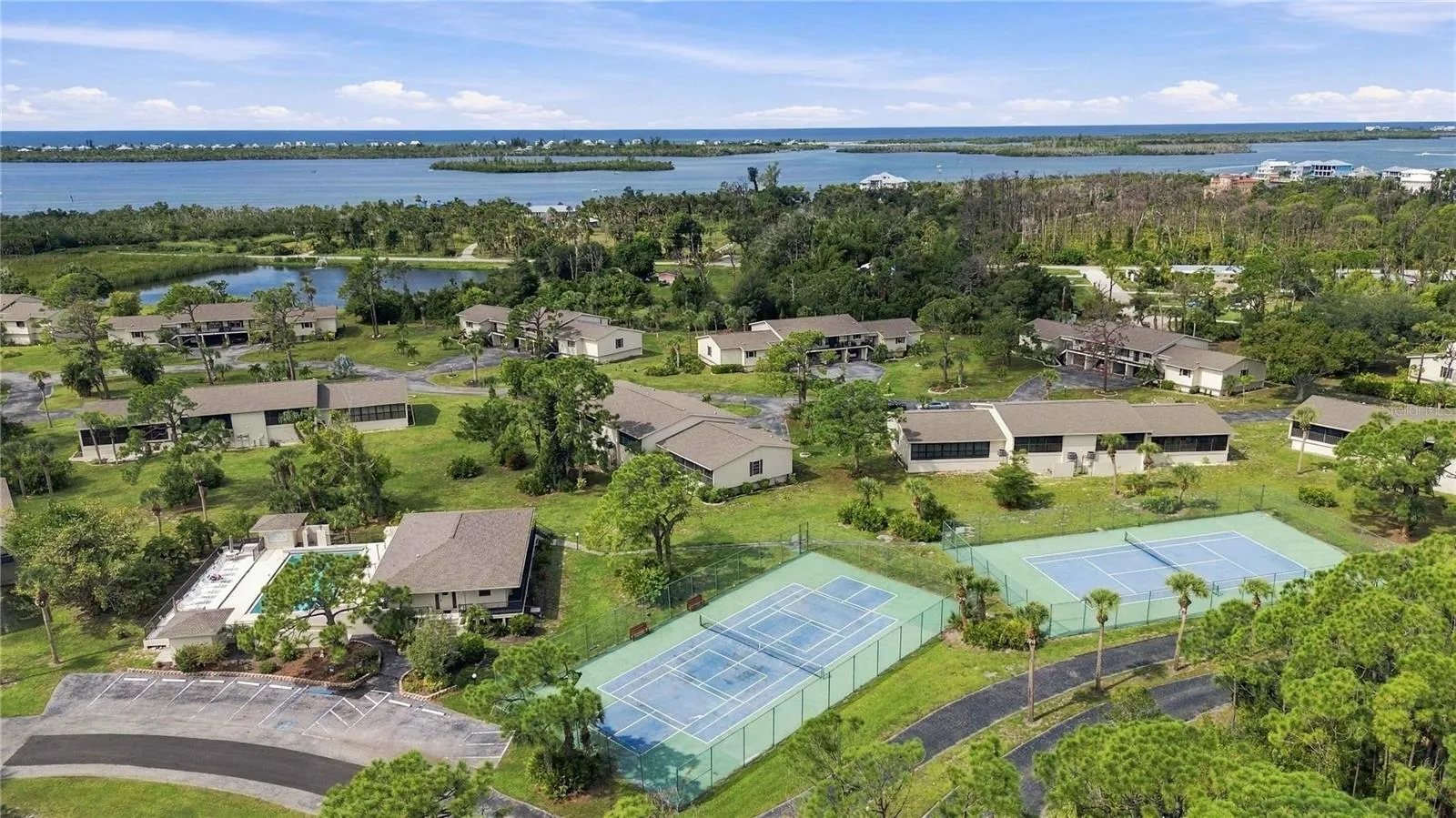 lots of amenities - pickle ball, tennis, pool, clubhouse