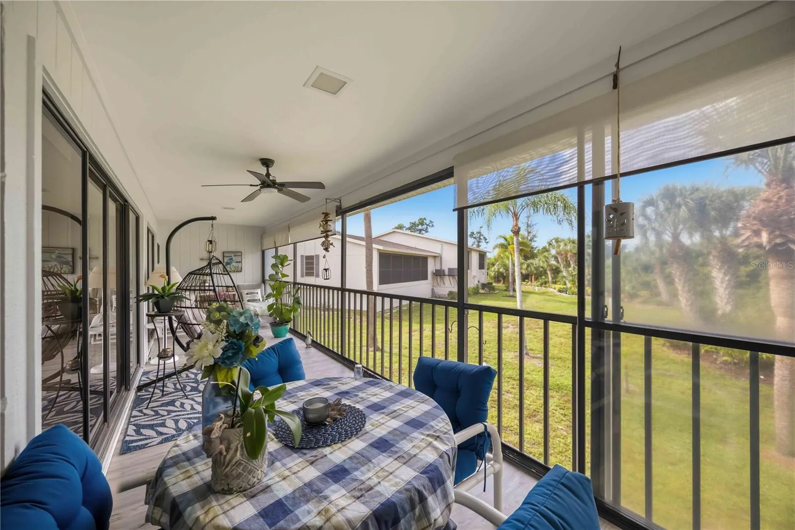 screened in large balcony