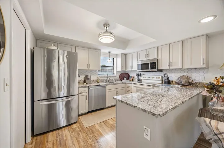 large open kitchen with pantry