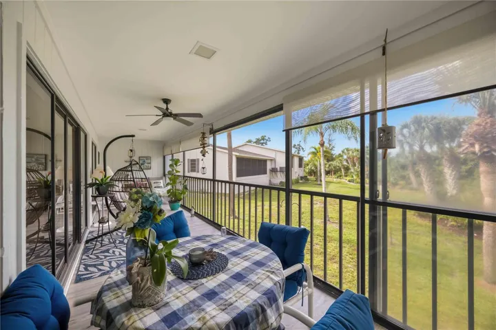 screened in large balcony