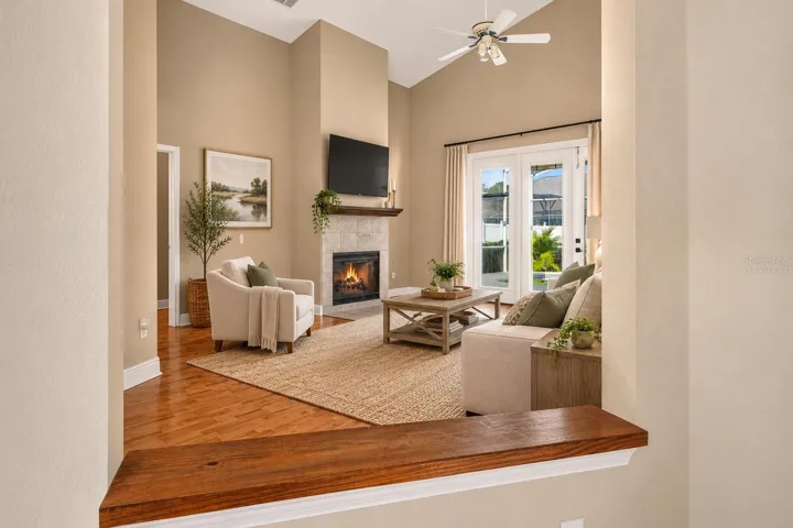 Virtually Staged Living Room