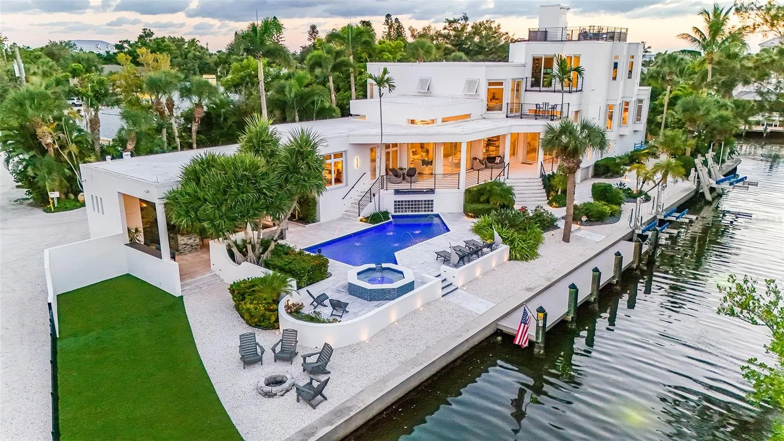 One of the most private, captivating, resort styled homes on Casey Key