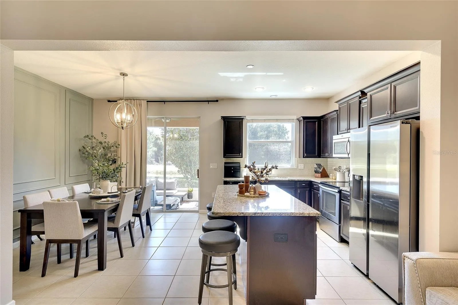 Kitchen and dining room