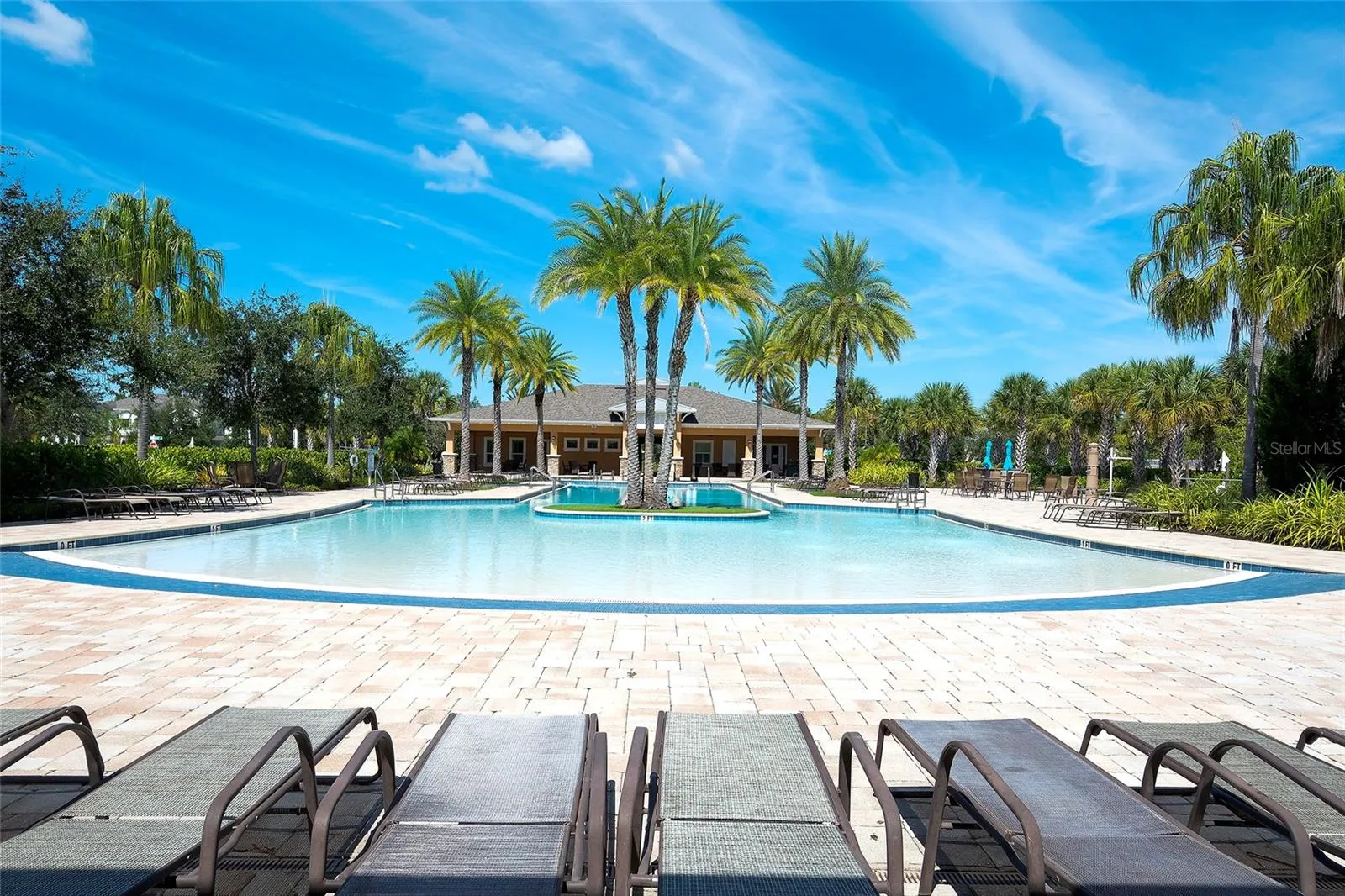 The beach entry pool makes it easy to cool off