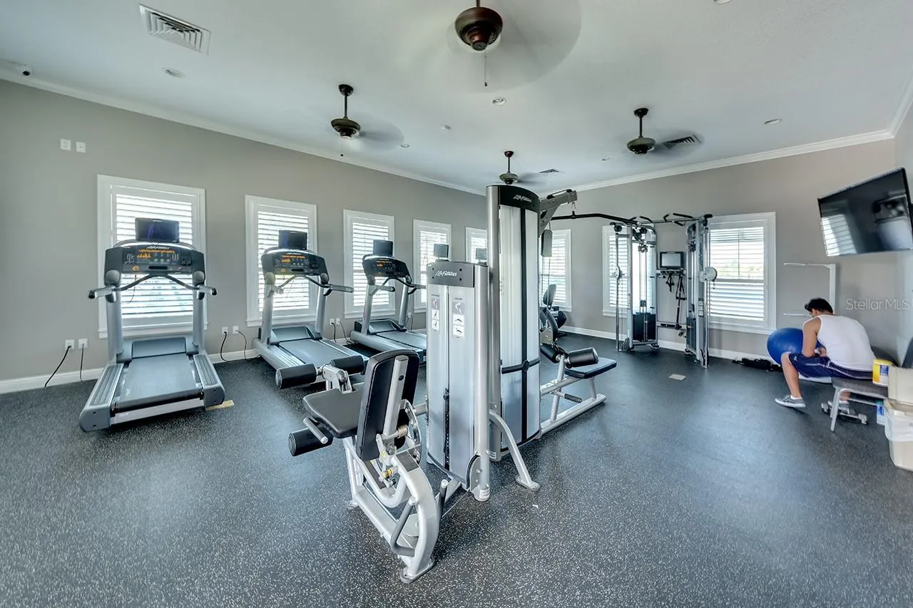 Nicely equipped gym
