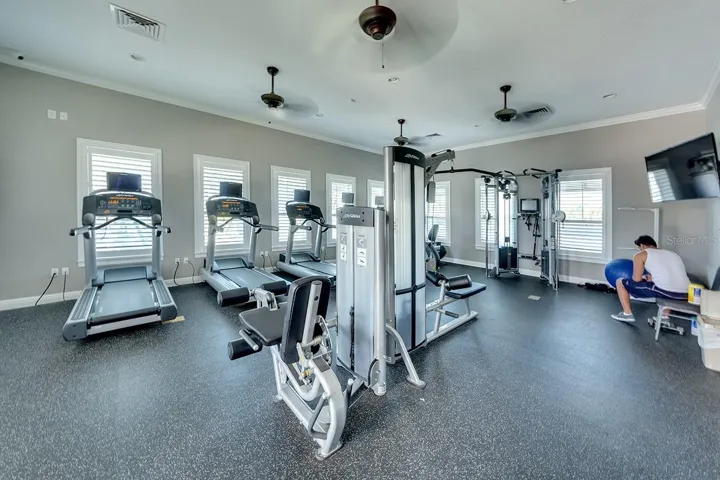 Nicely equipped gym