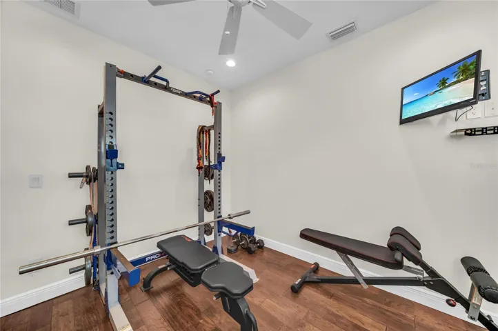 Home gym room