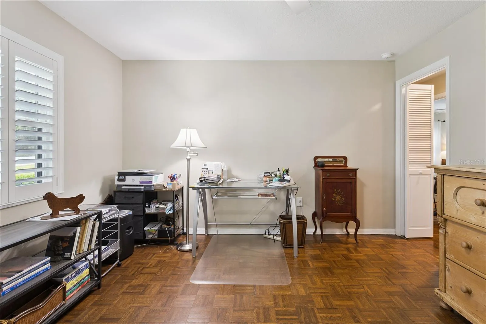 Third bedroom used as an office.