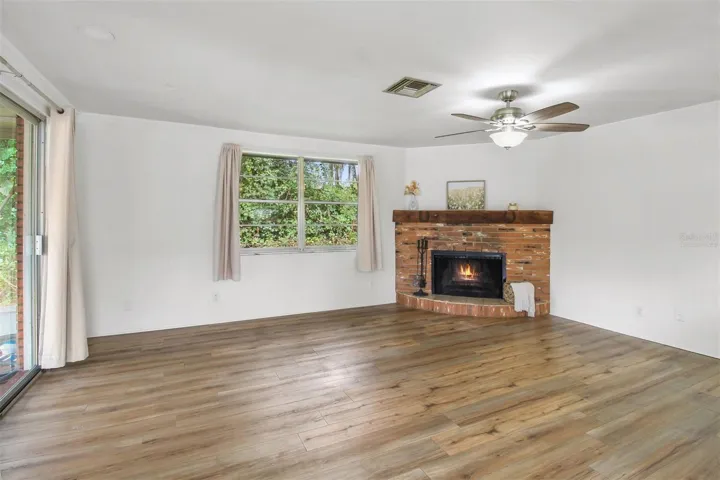 virtually staged fire