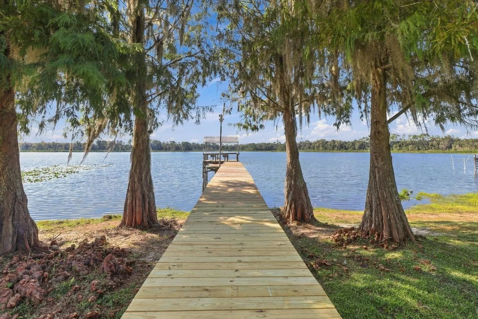 All new wood on dock &amp; deck