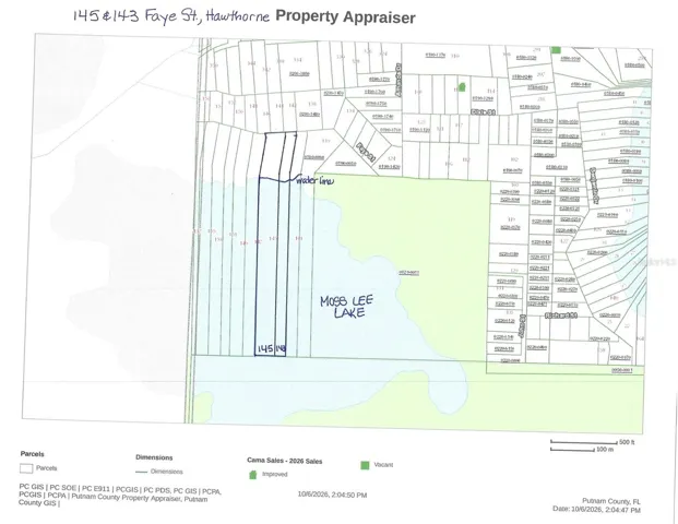 Lot Outline of 145 &amp; 143 Faye Street (together)