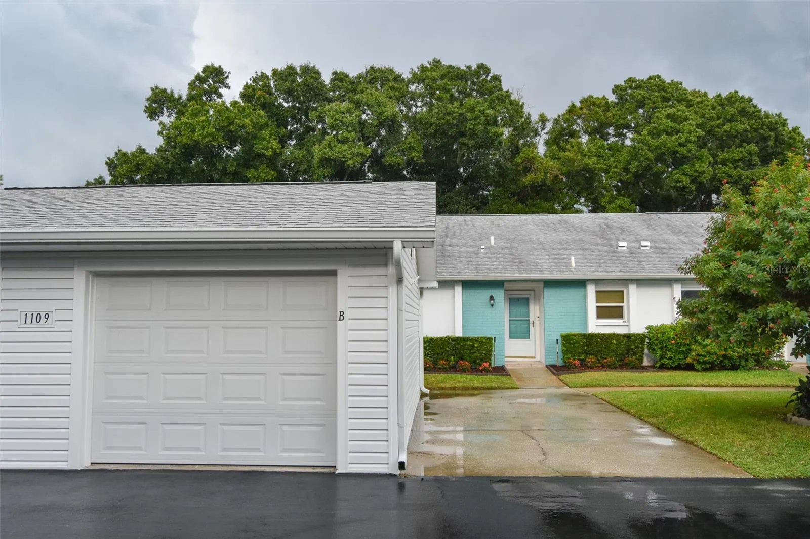 Front entry and garage