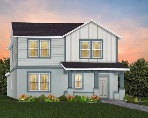 Exterior Design. Artistic rendering for this new construction home. Pictures are for illustrative purposes only. Elevations, colors and options may vary.