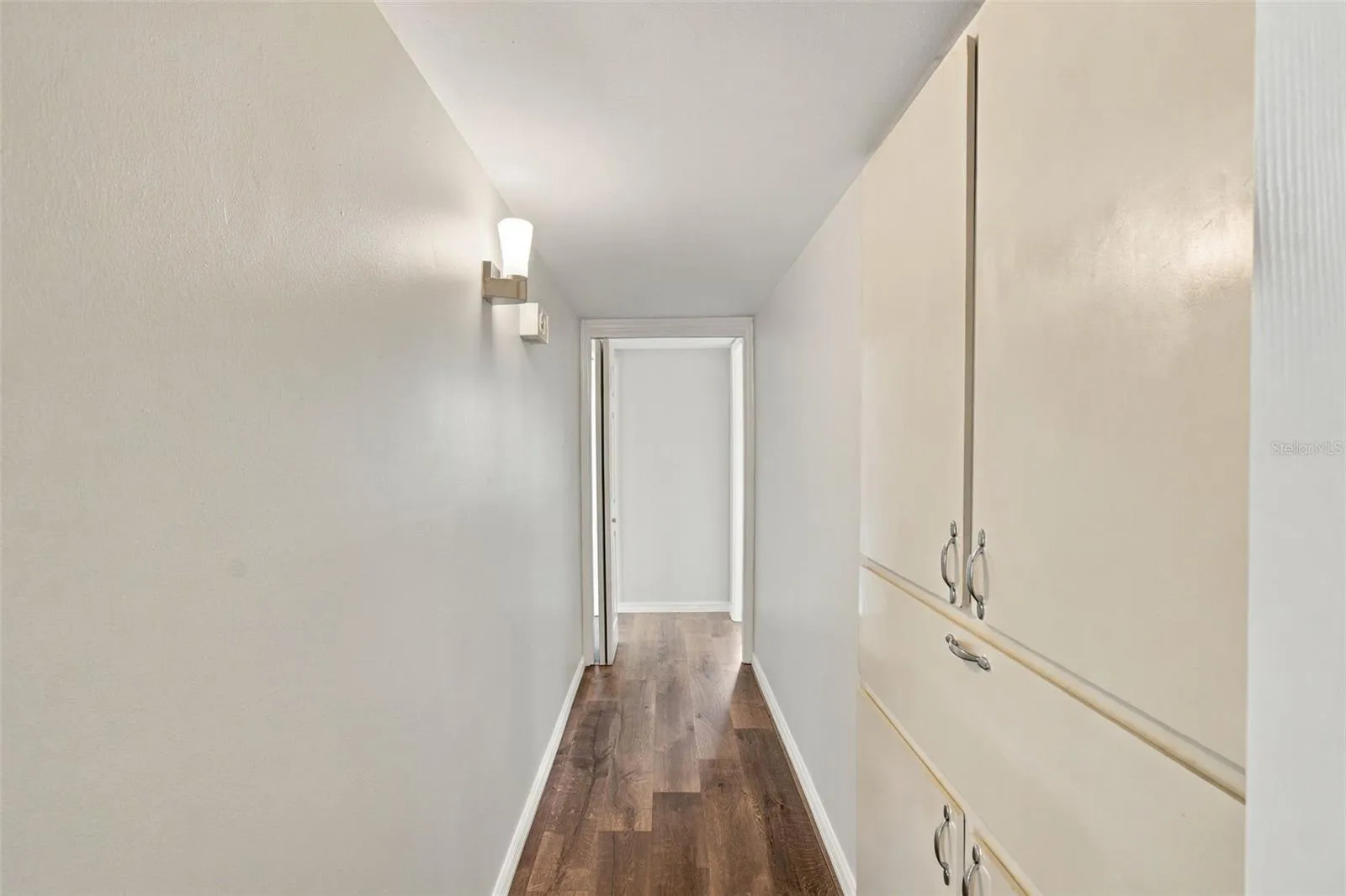 hallway being used as closet