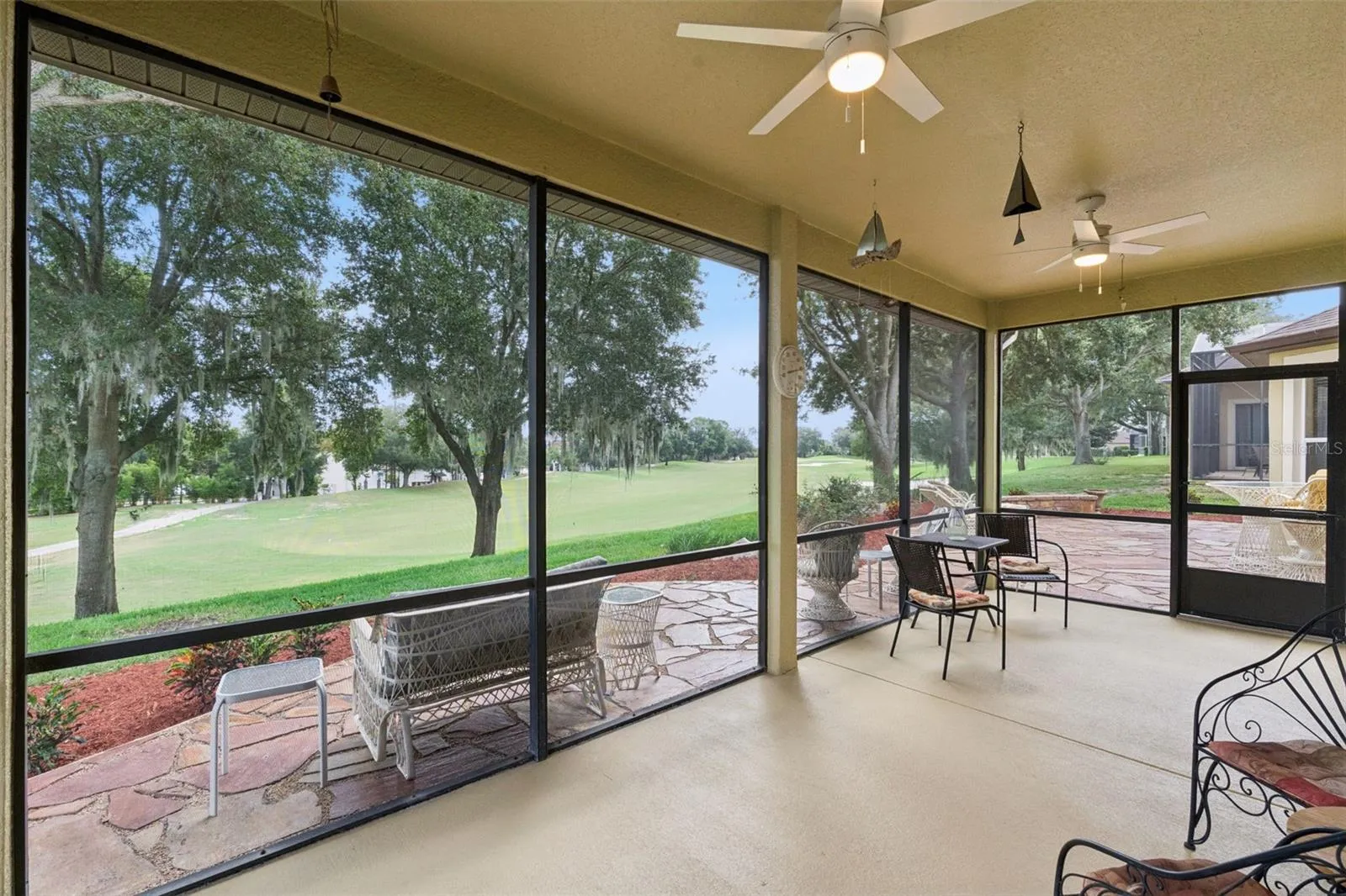 Screened Lanai Overlooking Golf Course