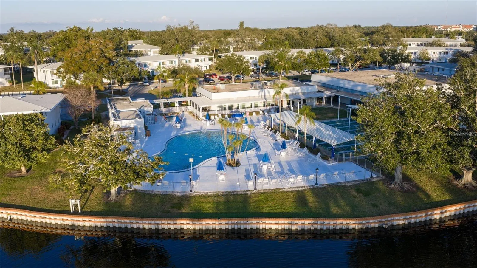 Overhead of pool area