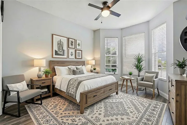 Virtually Staged Third Bedroom
