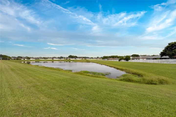 View Of Backyard Pond &amp;  Beautiful Skyview